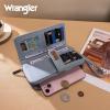 imageX Wrangler Womens Wallets Bifold Wristlet Wallets for Women Large Capacity Credit Card Cash Wallet with ID WindowJeans Blue