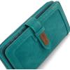 imageX Wrangler Womens Wallets Bifold Wristlet Wallets for Women Large Capacity Credit Card Cash Wallet with ID WindowTurquoise