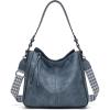 imageMontana West Medium Hobo Bags for Women Top Handle Satchel Shoulder Purse Bucket HandbagGuitar Strapjean Blue