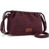 imageWrangler Purse for Women Small Crossbody Bags Cute Cross Body Bag with DrawstringBurgundy