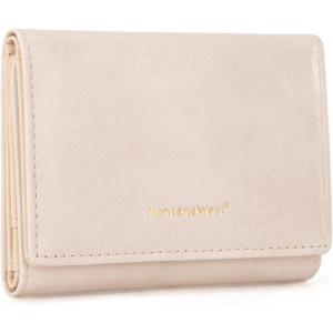 imageMontana West Wallet for Women Small Trifold Wallet RFID Blocking Wallets with ID WindowBeige