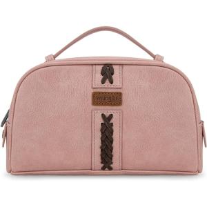 imageMontana West Wrangler Makeup Bag for Women Small Cosmetic Toiletry Bags Western Make Up Pouch Durable Cute Travel Purse Dark PinkSpink