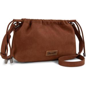 imageWrangler Purse for Women Small Crossbody Bags Cute Cross Body Bag with DrawstringBrown