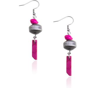 imageWrangler Western Earrings Concho Dangling Retro Lightweight Jewelry for Women CowgirlHHot Pink