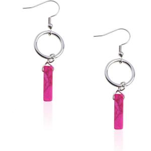 imageWrangler Western Earrings Concho Dangling Retro Lightweight Jewelry for Women CowgirlIHot Pink