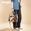 imageWrangler Tote Bag for Women Western Cowhide Purse and Wallet SetCow Print  Brown