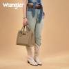 imageWrangler Tote Bag for Women Western Cowhide Purse and Wallet SetRetro Classic Tan