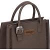 imageWrangler Tote Bag for Women Western Cowhide Purse and Wallet SetRetro Dark Coffee