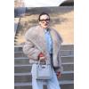 imageWrangler Tote Bag for Women Western Cowhide Purse and Wallet SetRetro Gray