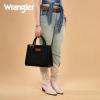 imageWrangler Tote Bag for Women Western Cowhide Purse and Wallet SetRetro Jet Black