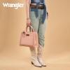 imageWrangler Tote Bag for Women Western Cowhide Purse and Wallet SetRetro Peach Pink
