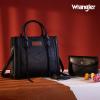 imageWrangler Tote Bag for Women Western Cowhide Purse and Wallet SetVintage Black