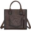 imageWrangler Tote Bag for Women Western Cowhide Purse and Wallet SetVintage Coffee