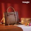 imageWrangler Tote Bag for Women Western Cowhide Purse and Wallet SetVintage Khaki