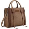 imageWrangler Tote Bag for Women Western Cowhide Purse and Wallet SetVintage Khaki