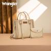 imageWrangler Tote Bag for Women Western Cowhide Purse and Wallet SetVintage Tan