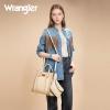 imageWrangler Tote Bag for Women Western Cowhide Purse and Wallet SetVintage Tan