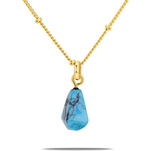 imageMontana West Wrangler Pendant Gold Necklace for Women Fashion Jeweley 18k Gold Necklaces for Women JewelryIrregularTurquoise