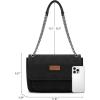 imageWrangler Shoulder Bag for Women Retro Purses and Handbags Crossbody Bags with Chain StrapBlack