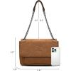 imageWrangler Shoulder Bag for Women Retro Purses and Handbags Crossbody Bags with Chain StrapBrown