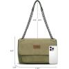 imageWrangler Shoulder Bag for Women Retro Purses and Handbags Crossbody Bags with Chain StrapGreen