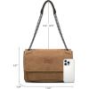 imageWrangler Shoulder Bag for Women Retro Purses and Handbags Crossbody Bags with Chain StrapKhaki