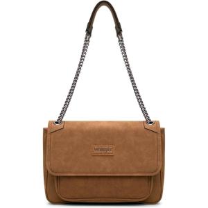 imageWrangler Shoulder Bag for Women Retro Purses and Handbags Crossbody Bags with Chain StrapBrown