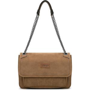 imageWrangler Shoulder Bag for Women Retro Purses and Handbags Crossbody Bags with Chain StrapKhaki