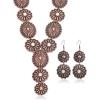 imageRustic Coutures Western Necklace Earrings Jewelry Set for WomenAWhite