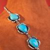 imageRustic Coutures Western Necklace Earrings Jewelry Set for WomenDBlue