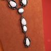 imageRustic Coutures Western Necklace Earrings Jewelry Set for WomenDWhite