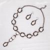 imageRustic Coutures Western Necklace Earrings Jewelry Set for WomenDWhite
