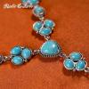 imageRustic Coutures Western Necklace Earrings Jewelry Set for WomenZTurquoise