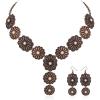 imageRustic Coutures Western Necklace Earrings Jewelry Set for WomenFWhite