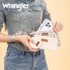 imageMontana West X Wrangler Keychain Wristlet Wallets for Women Dual Pouch Wristlet with Zipper Coin Purse Large Capacity and Easy to CarryBeige