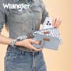 imageMontana West X Wrangler Keychain Wristlet Wallets for Women Dual Pouch Wristlet with Zipper Coin Purse Large Capacity and Easy to CarryJean