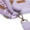imageMontana West X Wrangler Keychain Wristlet Wallets for Women Dual Pouch Wristlet with Zipper Coin Purse Large Capacity and Easy to CarryPurple