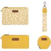imageMontana West X Wrangler Keychain Wristlet Wallets for Women Dual Pouch Wristlet with Zipper Coin Purse Large Capacity and Easy to CarryYellow