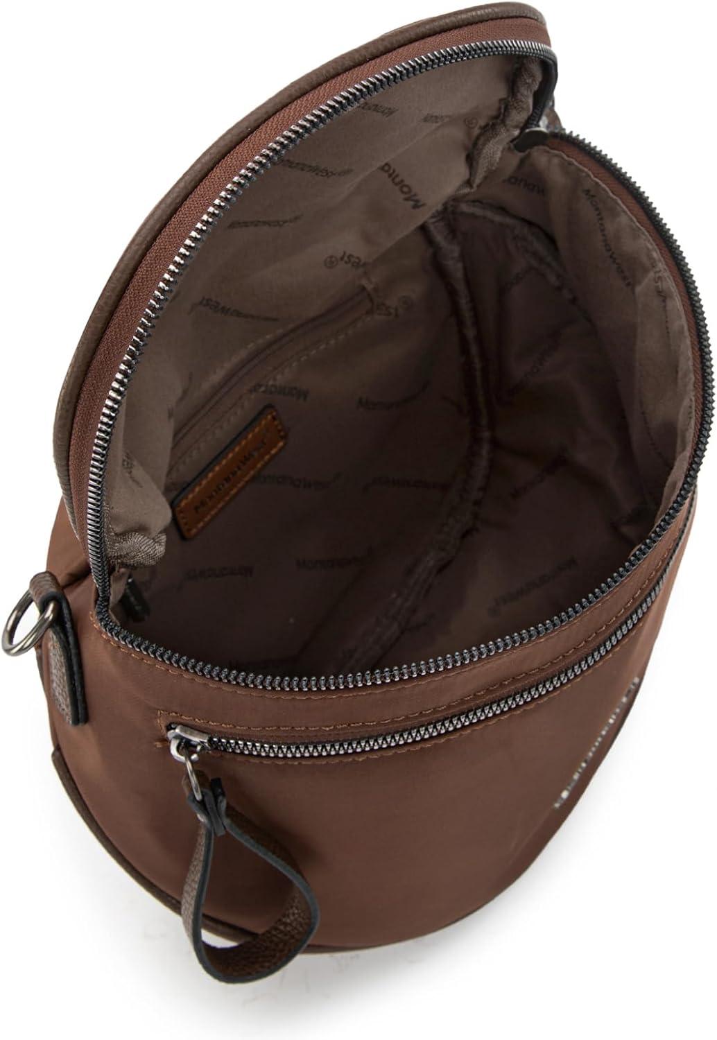 imageMontana West Large Bum Bag Nylon Crossbody Bags Mom Purse with with Coin PurseCoffee