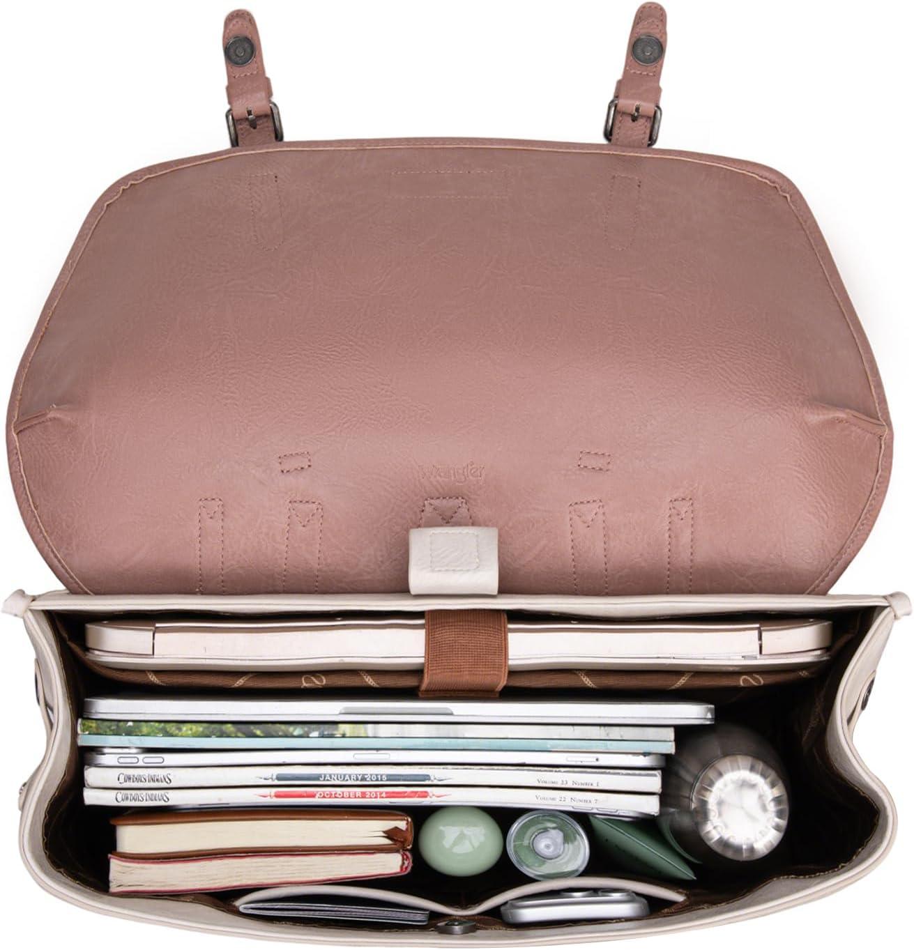 imageMontana West Wrangler 156 Inch Laptop Backpack Convertible Crossbody Bags Tophandle Handbags for BusinessTravelOfficeBeige  Purple