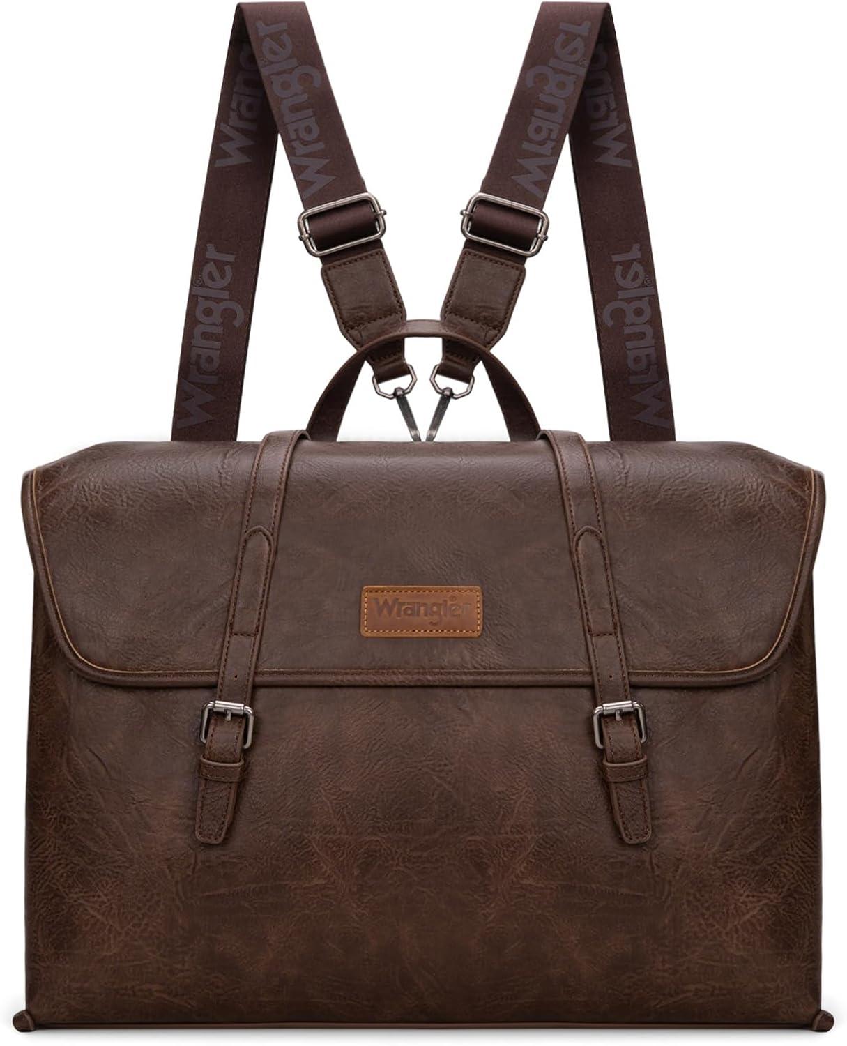 imageMontana West Wrangler 156 Inch Laptop Backpack Convertible Crossbody Bags Tophandle Handbags for BusinessTravelOfficeCoffee