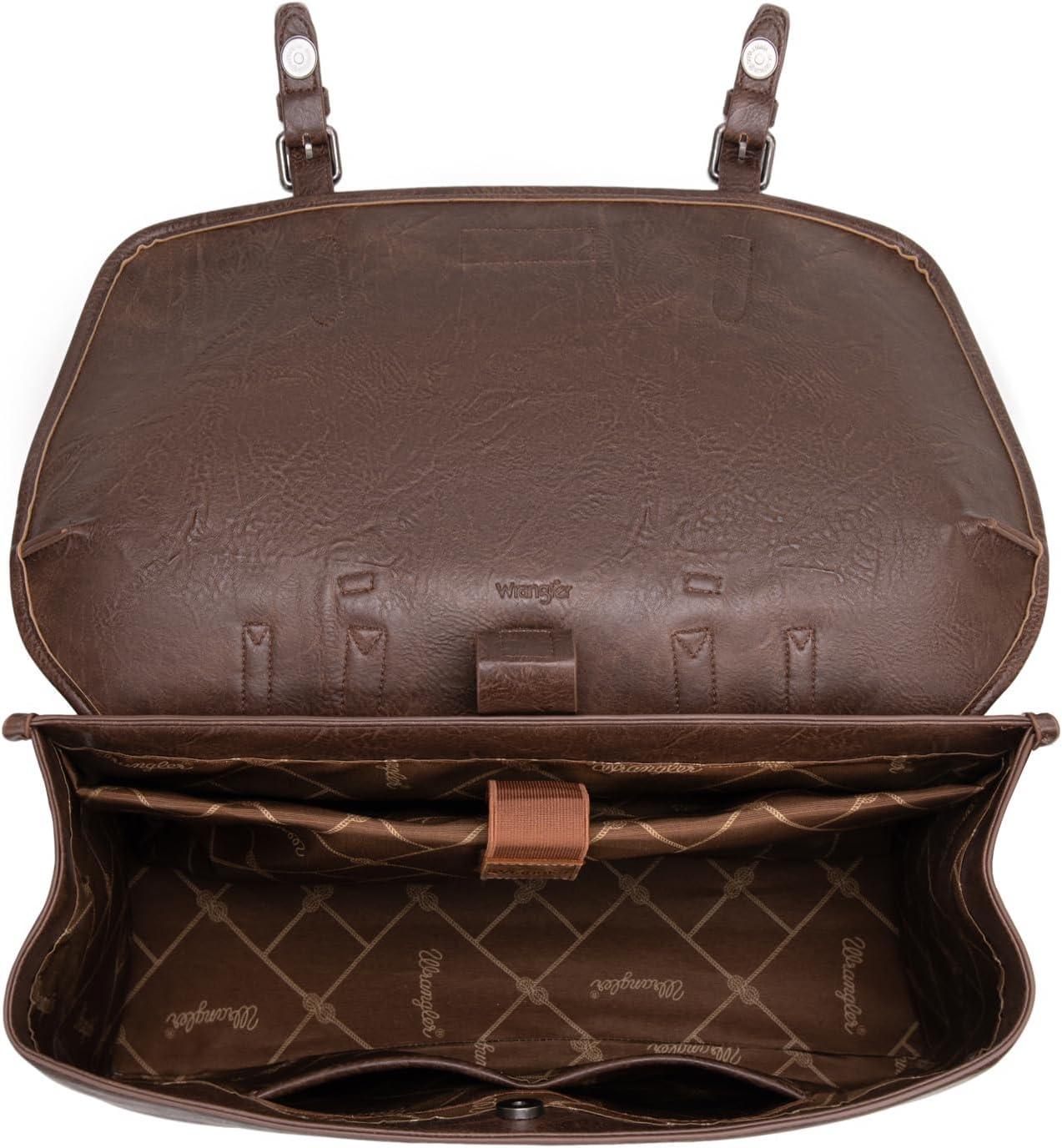 imageMontana West Wrangler 156 Inch Laptop Backpack Convertible Crossbody Bags Tophandle Handbags for BusinessTravelOfficeCoffee