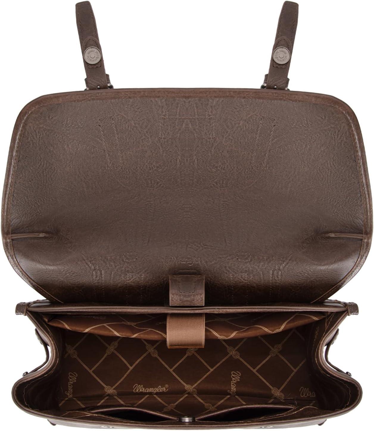 imageMontana West Wrangler 156 Inch Laptop Backpack Convertible Crossbody Bags Tophandle Handbags for BusinessTravelOfficeCoffee