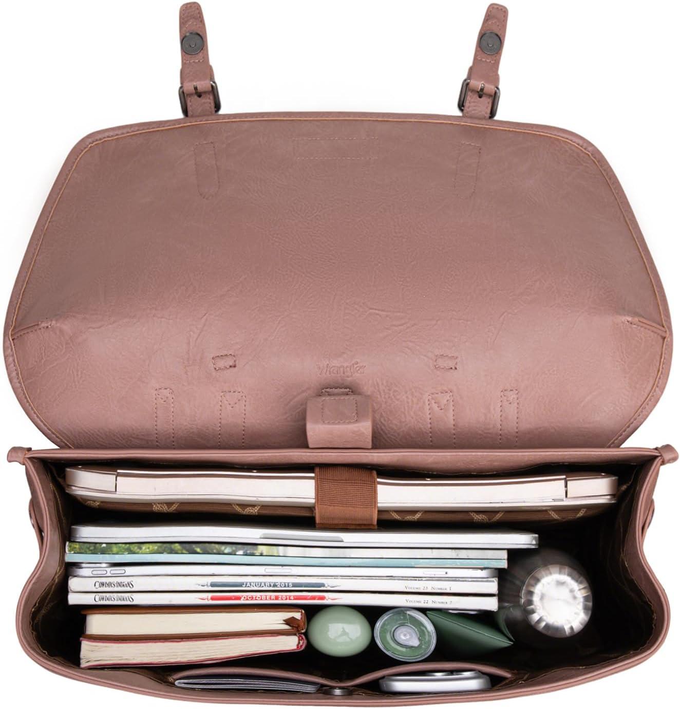 imageMontana West Wrangler 156 Inch Laptop Backpack Convertible Crossbody Bags Tophandle Handbags for BusinessTravelOfficeDeep Pink