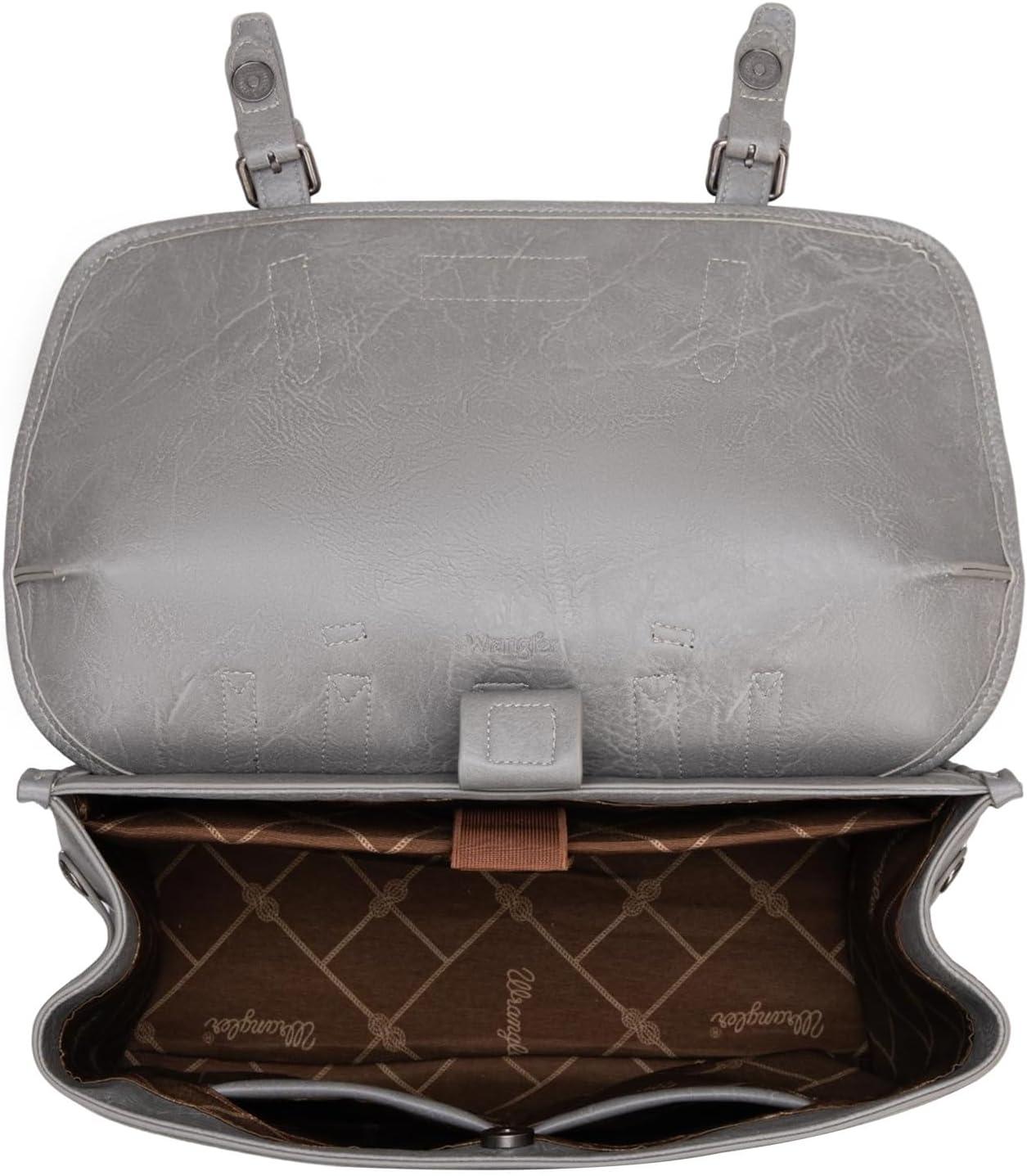 imageMontana West Wrangler 156 Inch Laptop Backpack Convertible Crossbody Bags Tophandle Handbags for BusinessTravelOfficeGrey