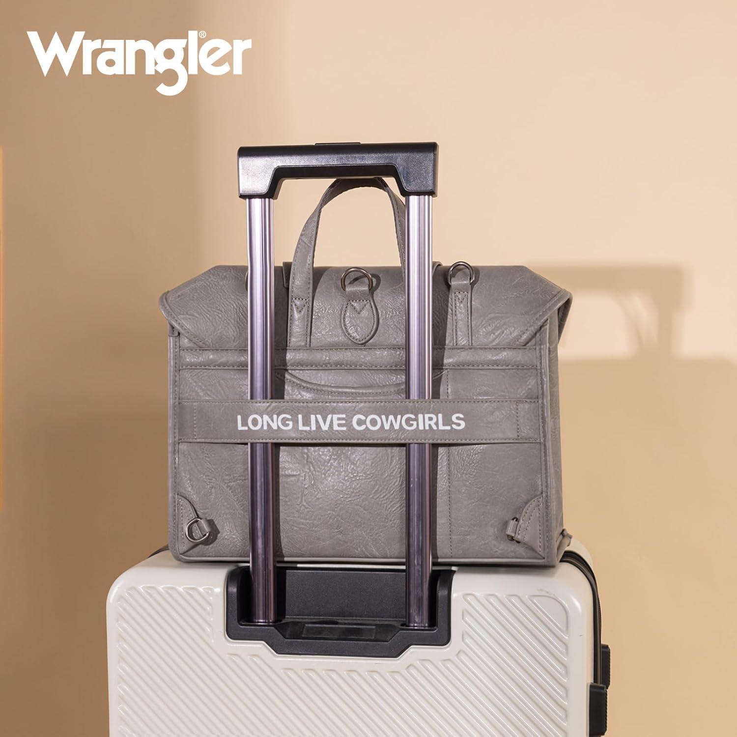 imageMontana West Wrangler 156 Inch Laptop Backpack Convertible Crossbody Bags Tophandle Handbags for BusinessTravelOfficeGrey