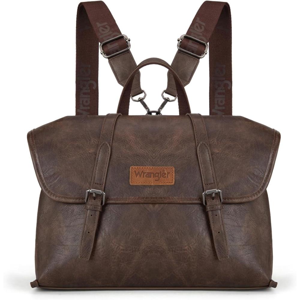 imageMontana West Wrangler 156 Inch Laptop Backpack Convertible Crossbody Bags Tophandle Handbags for BusinessTravelOfficeCoffee