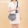 imageMontana West Large Bum Bag Nylon Crossbody Bags Mom Purse with with Coin PursePrintedcheckered Black