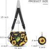 imageMontana West Large Bum Bag Nylon Crossbody Bags Mom Purse with with Coin PurseSunflower