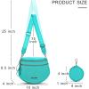 imageMontana West Large Bum Bag Nylon Crossbody Bags Mom Purse with with Coin PurseTurquoise